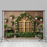 Aperturee - Aperturee Floral Greenhouse Sweet And Fresh Wedding Backdrop